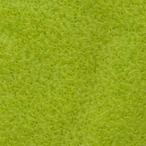 Miyuki Delica Beads 1,6mm DB0766 transparent matt Lime Green 5gr