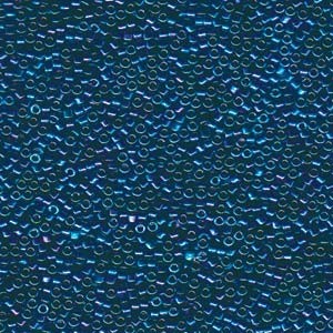 Miyuki Delica Beads 1,6mm DB1006 rainbow Blue Green Gold 5gr