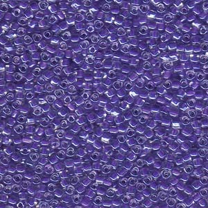 Miyuki Dreieck Beads, Triangle Beads 2,5mm 1123 colorlined Purple 13gr