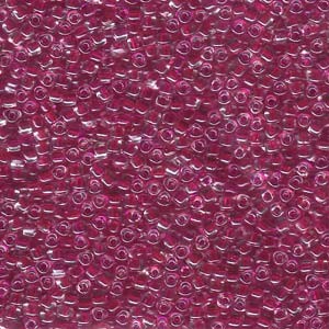 Miyuki Dreieck Beads, Triangle Beads 2,5mm 1140 colorlined Raspberry 13gr
