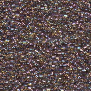 Miyuki Dreieck Beads, Triangle Beads 2,5mm 1167 colorlined Amber Lilac 13gr