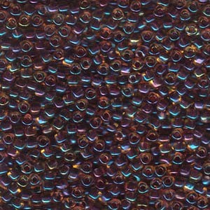 Miyuki Dreieck Beads, Triangle Beads 2,5mm 1839 colorlined Gold  Amethyst 13gr