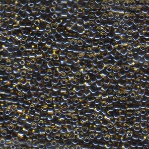 Miyuki Dreieck Beads, Triangle Beads 2,5mm 1840 colorlined Gold Black 13gr