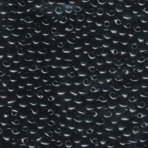 Miyuki Drop Beads 2,8mm 0401 opaque Black 9gr.