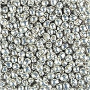 Miyuki Drop Beads 2,8mm 4201 DURACOAT galvanized Silver 9gr.