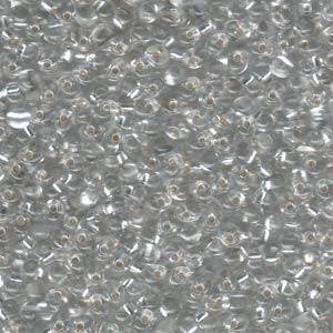 Miyuki Drop Beads 3,4mm 0001 transparent silverlined Clear 10gr