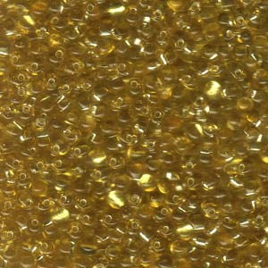 Miyuki Drop Beads 3,4mm 0003 transparent silverlined Gold 10gr