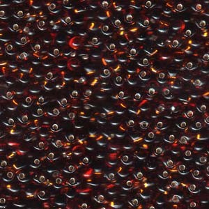 Miyuki Drop Beads 3,4mm 0005 transparent silverlined Root Beer 10gr