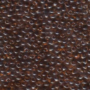 Miyuki Drop Beads 3,4mm 0134 transparent Plum Amber 10gr