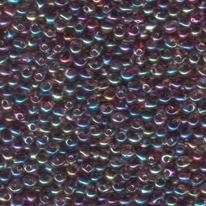 Miyuki Drop Beads 3,4mm 0256 transparent rainbow Light Amethyst 10gr