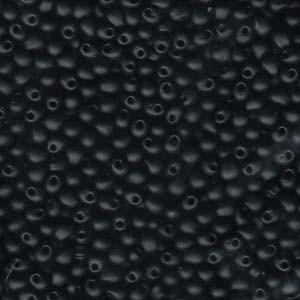 Miyuki Drop Beads 3,4mm 0401F opaque matte Black 10gr