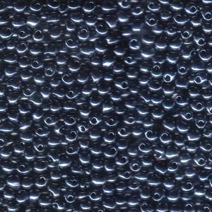 Miyuki Drop Beads 3,4mm 0451 metallic Hematite 10gr