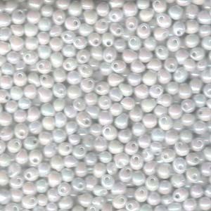 Miyuki Drop Beads 3,4mm 0471 opak rainbow White 10gr