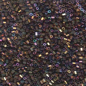 Miyuki Hexagon Beads 11C-0188 2mm rainbow metallic Purple Gold ca10gr