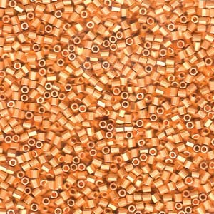 Miyuki Hexagon Beads 11C-0191F 2mm matt 24 Karat Gold Plated ca10gr