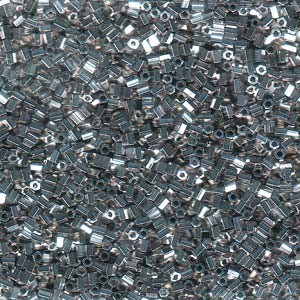 Miyuki Hexagon Beads 11C-0194 2mm Palladium Plated ca10gr