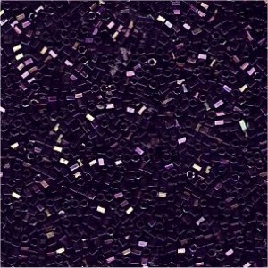 Miyuki Hexagon Beads 1,5mm 0454 metallic rainbow Violet ca 11gr