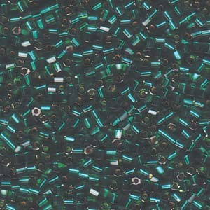 Miyuki Hexagon Beads 8C-0017 3mm Transparent Silverlined Emerald 11gr