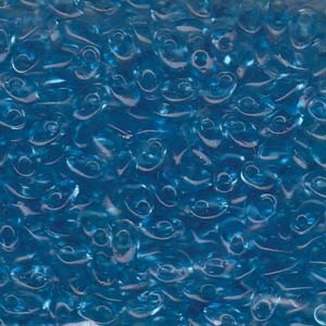 Miyuki Long Magatama Beads 4x7mm ca8,5gr 0148 transparent Blue Topaz