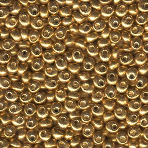 Miyuki Magatama Beads 4mm 1053 metallic Gold ca 24gr