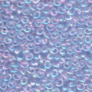 Miyuki Magatama Beads 4mm 2135 transparent irisierend Pale Blue ca 24gr