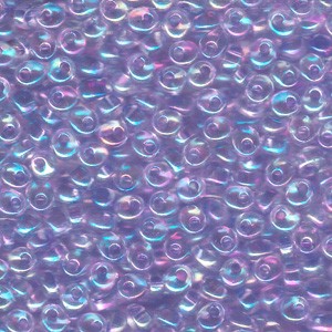 Miyuki Magatama Beads 4mm 2145 lilaclined Crystal irisierend ca 24gr