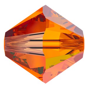 Swarovski Elements Perlen Bicones 4mm Tangerine 100 Stück