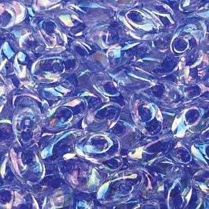 Miyuki Long Magatama Beads 4x7mm ca8,5gr 2150 lavender lined rainbow Crystal