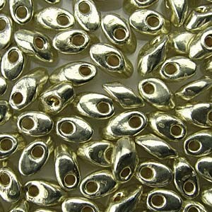 Miyuki Long Magatama Beads Duracoat 4x7mm ca8,5gr 4201 galvanized Silver