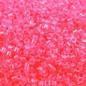 Miyuki Delica Beads Neon 1,6mm DB2036 luminous Crystal Pink ca 5gr