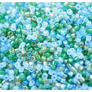 Miyuki Delica Beads Neon Mix07 1,6mm DB2067 luminous Mermaid Waters ca 5gr
