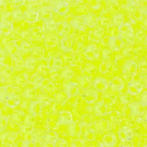 Miyuki Rocailles Beads 1,5mm 1119 inside colorlined Neon Lime Aid ca 11gr
