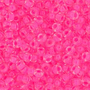 Miyuki Rocailles Beads 1,5mm 4301 inside colorlined Neon Wild Strawberry ca 11gr