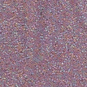 Miyuki Rocailles Beads 1,5mm 0142FR matt rainbow light Amethyst ca 11gr