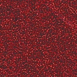 Miyuki Rocailles Beads 1,5mm 1419 silverlined rainbow Red ca 11gr