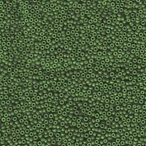 Miyuki Rocailles Beads 1,5mm 1488 dyed opaque Forest ca 11gr