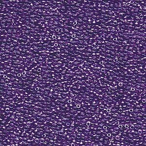 Miyuki Rocailles Beads 1,5mm 1531 sparkle purplelined Crystal ca 11gr