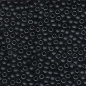 Miyuki Rocailles Beads 4mm 0401F opaque matt Black ca 20gr