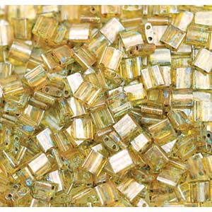 Miyuki Tila Picasso Beads 5mm transparent Saffran TL4502 ca 7,2gr