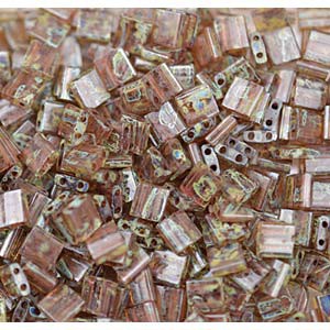 Miyuki Tila Picasso Beads 5mm transparent smoked light Topaz TL4505 ca 7,2gr
