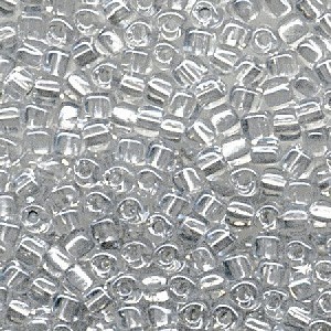 Miyuki Dreieck Beads, Triangle Beads 3mm 1105 colorlined Silver ca13gr