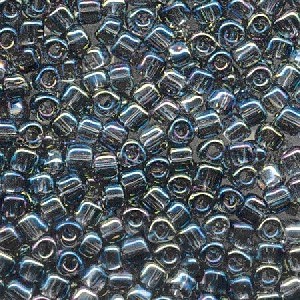 Miyuki Dreieck Beads, Triangle Beads 3mm 1157 transparent smokey Grey ca13gr