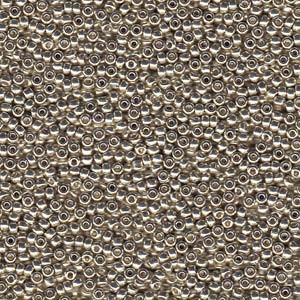 Miyuki Rocailles Beads 4mm 4201 Duracoat galvanized Silver 20gr