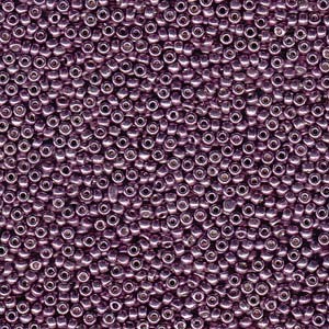 Miyuki Rocailles Beads 4mm 4220 Duracoat galvanized Eggplant 20gr