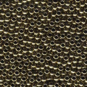 Miyuki Rocailles Beads 4mm 0457 metallic Bronze ca 20gr