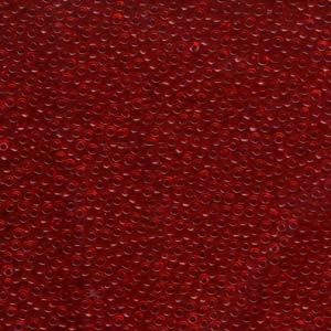 Miyuki Rocailles Beads 3mm 0141 transparent Red ca 13gr