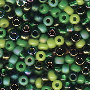 Miyuki Rocailles Beads 3mm Mix03 Evergreen ca 22gr