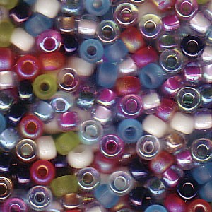 Miyuki Rocailles Beads 3mm Mix15 Spring Flowers ca 22gr