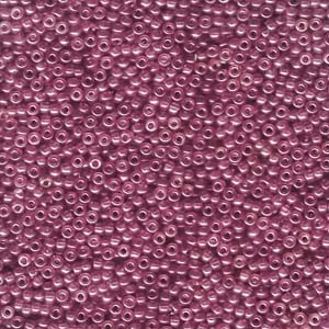 Miyuki Rocailles Beads 2mm 0313SF semi matt gold luster Cranberry ca 12gr