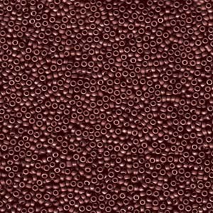 Miyuki Rocailles Beads 1,5mm 2040 matt metallic dark Maroon ca 11gr